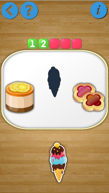 The shadow puzzle sweets game