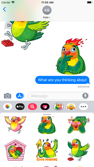 Love Birds Life Stickers screenshot 3