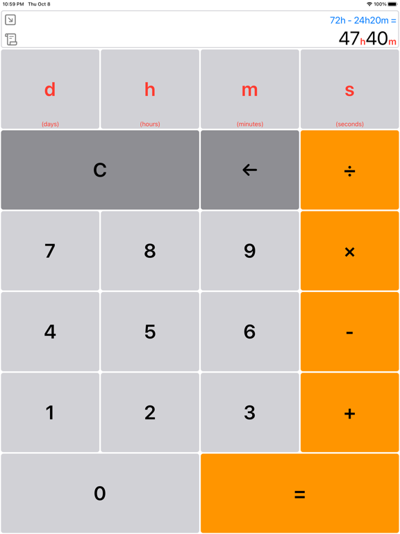 Screenshot #4 pour Time Calculator Simple&Easy