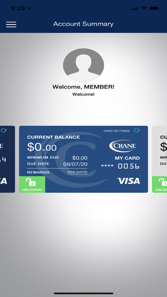 #2. Crane Card Controls (iOS) 由: Crane Credit Union