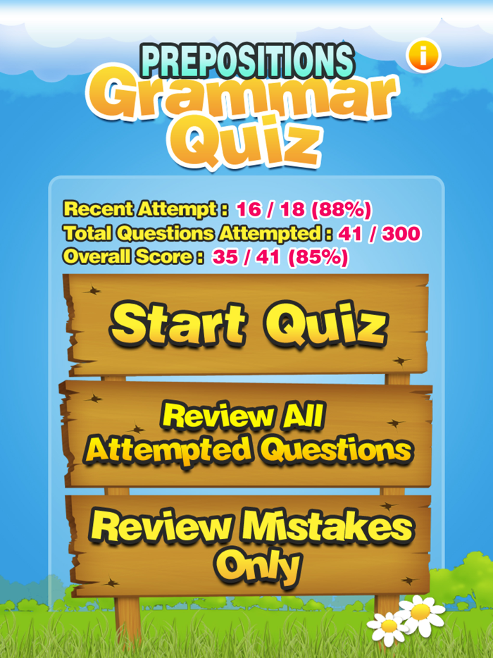 Prepositions Grammar Quiz K-5