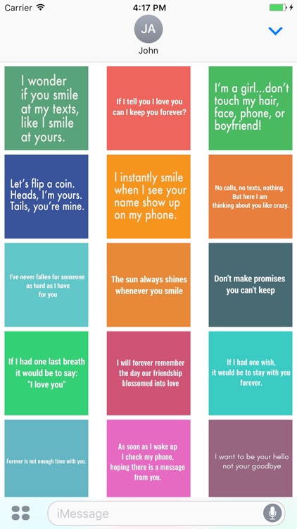 Cute Love Quotes Stickers