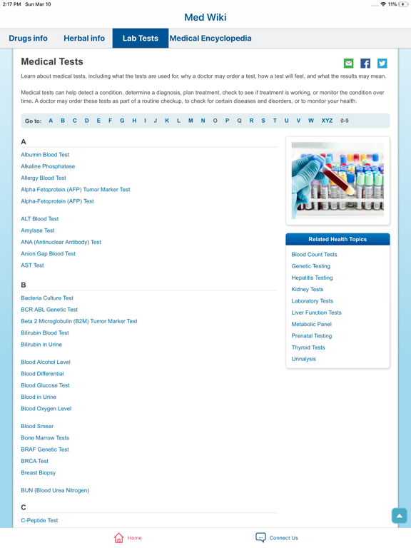 MedWiki iPad screenshot 4 - Medical app