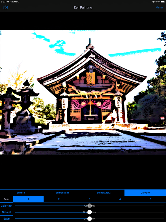 Zen Painting - Ukiyo-e Camera iPad screenshot
