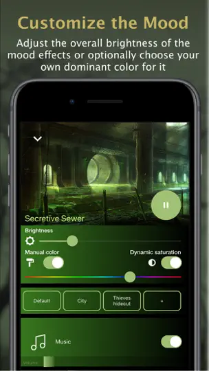 Captura de pantalla de RPG Sounds Fantasy Worlds en iPhone 10