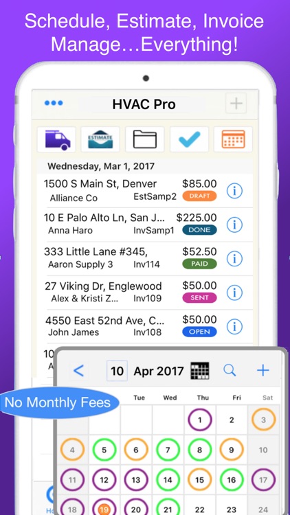 HVAC Pro Invoices & Estimates
