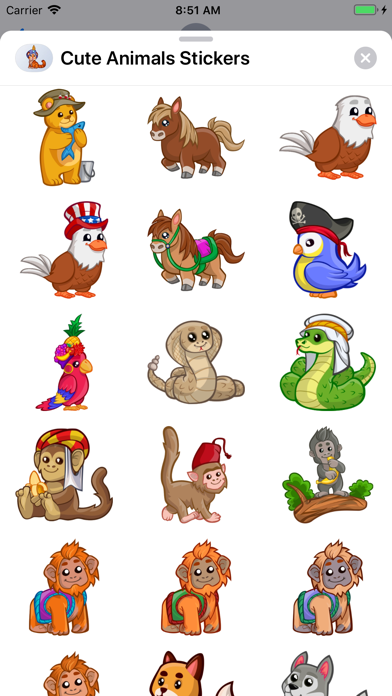 Cute Animals Emoji Stickers screenshot 3