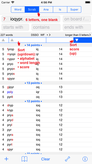 Svenska Words Finder PRO screenshot 3