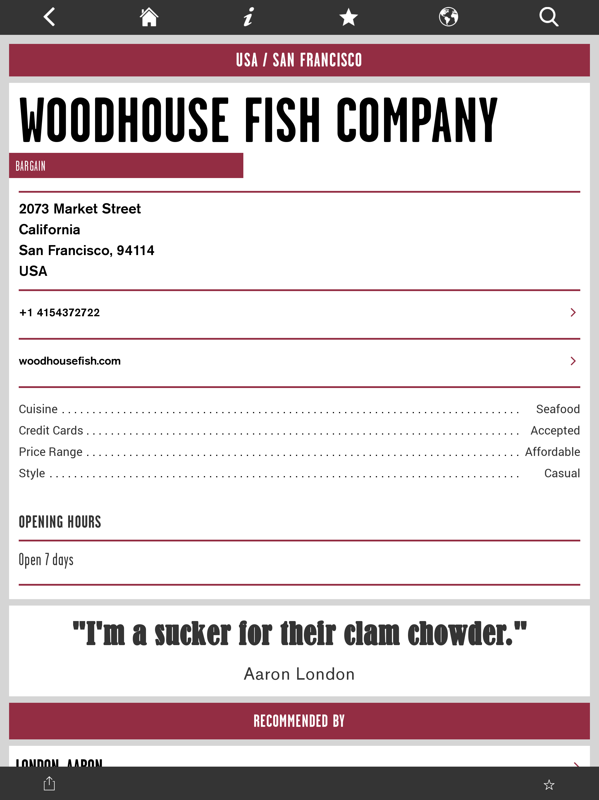 Where Chefs Eat screenshot 6