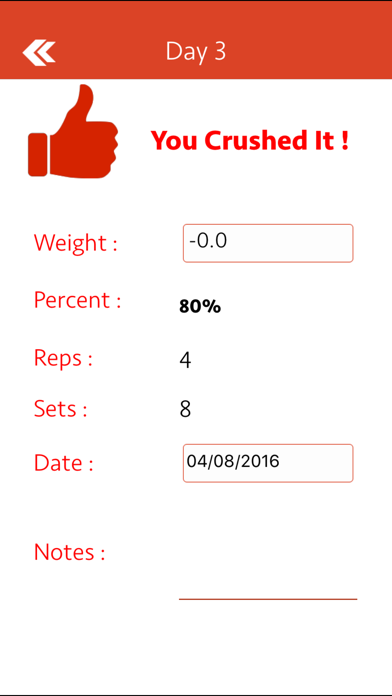 Smolov Squat Calculator screenshot1