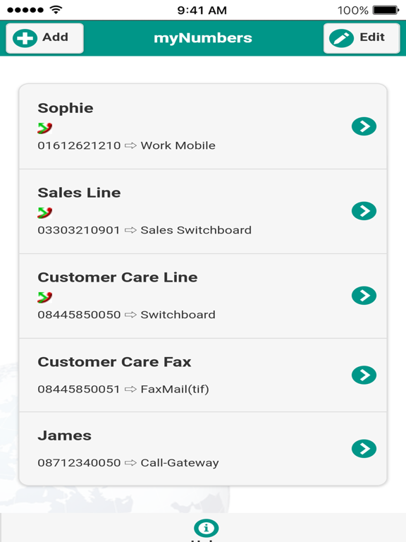 Screenshot #4 pour Flextel - myNumber