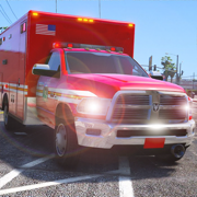 Emergency Ambulance Car Driver