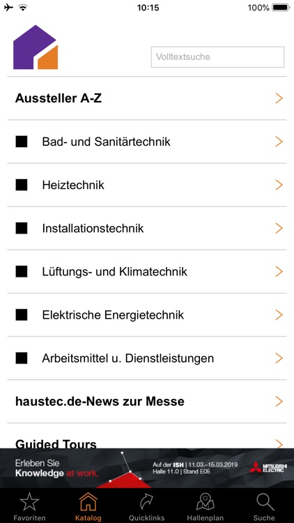 haustec.de Messeapp