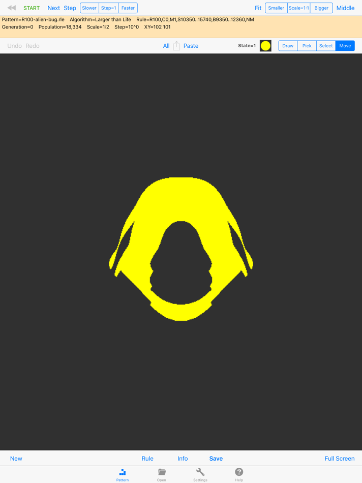 Golly (iOS) 由: Andrew Trevorrow Golly (iOS) 由: Andrew Trevorrow