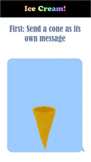 ice cream cone stickers! iphone screenshot 3