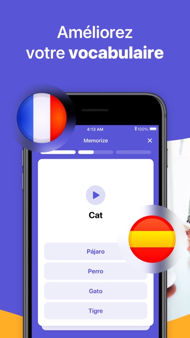 Screenshot #2 pour BeLingual - Apprendre langues