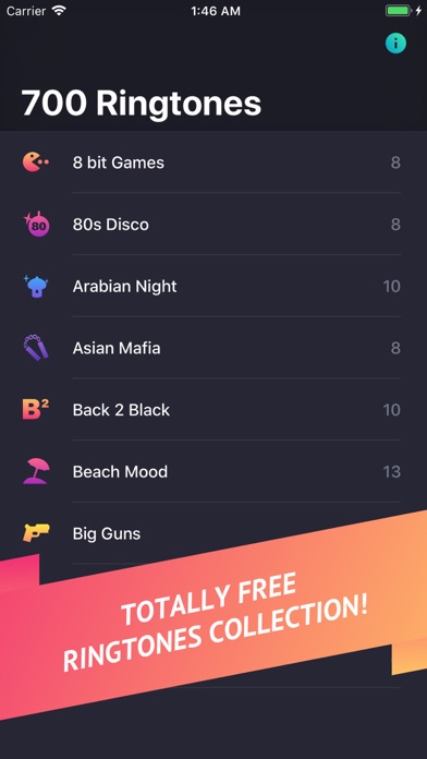 700 Ringtones Screenshot
