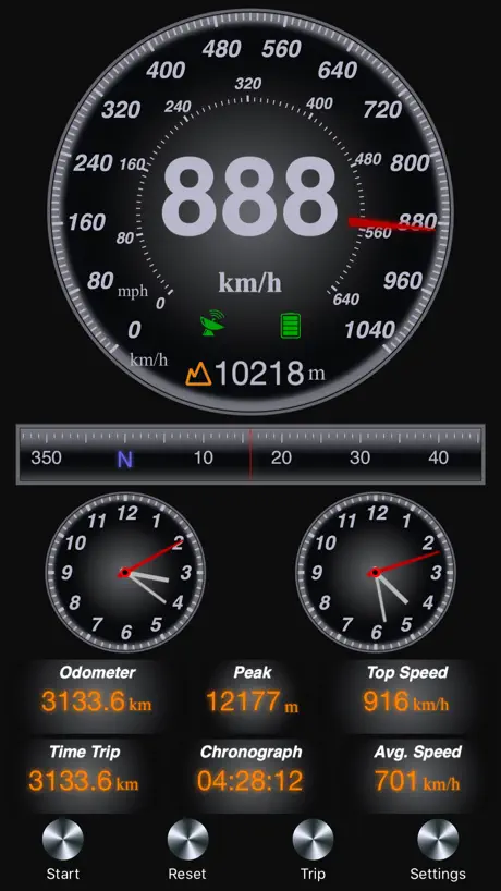 GPS Speedometer and Altimeter