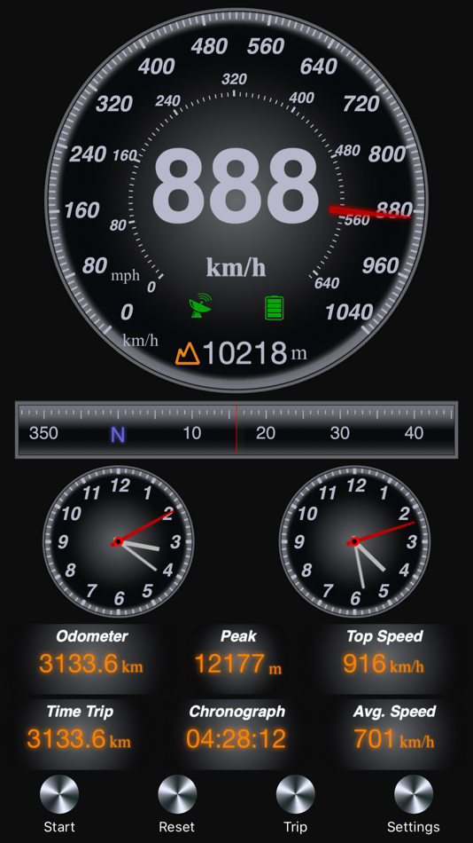 #2. GPS Speedometer and Altimeter (iOS) 게시자: 晓溪 张