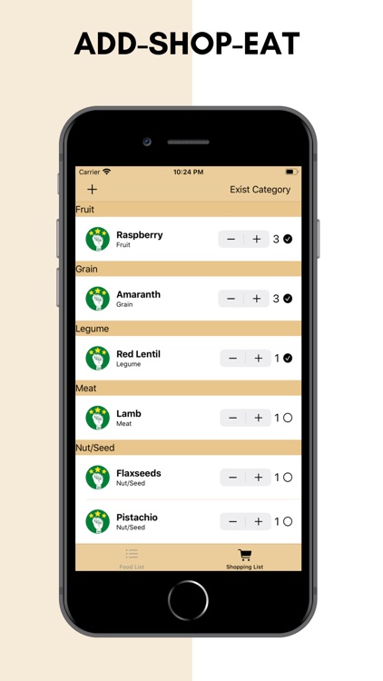 UCYCLESYNC: Grocery List
