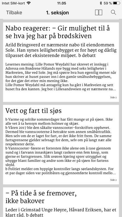 Grimstad Adressetidende eAvis screenshot 4