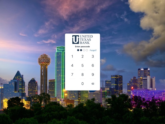 UTB Mobile Banking iPad screenshot 2 - Finance app