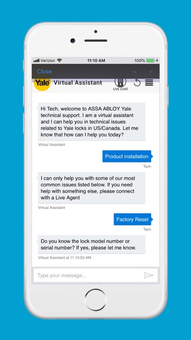 ASSA ABLOY Customer Support Screenshot