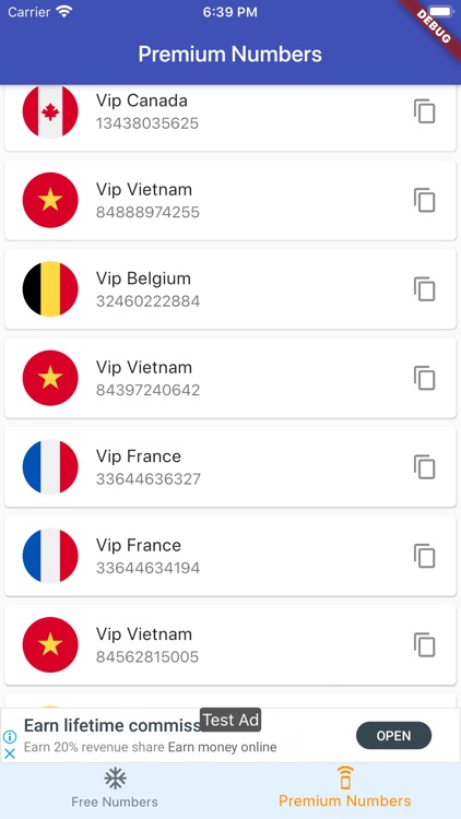 Virtual SIM (SimToNet)