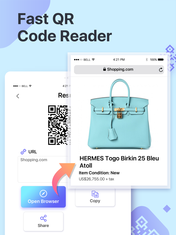 Barcode Scanner QR Code Reader iPad screenshot 5 - Utilities app