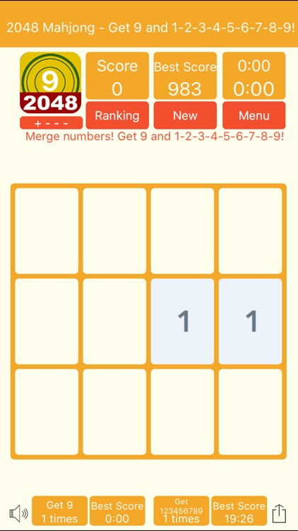 2048 Mahjong - Get 9 and 1-9! screenshot-4