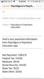 paycheck calc iphone screenshot 4