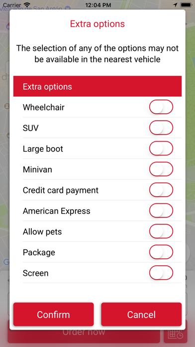 eTaxi (passenger) Screenshot