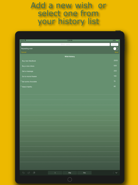 Incentive+ iPad screenshot 4 - Productivity app