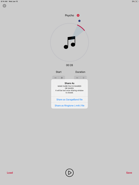 Screenshot #6 pour MusicToRingtone