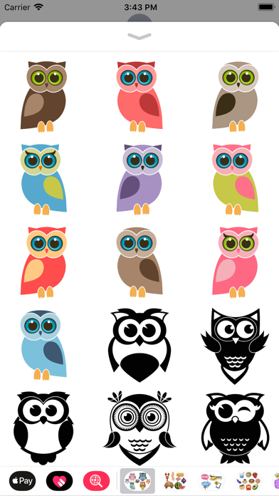 Owl Sticker Collection Screenshot