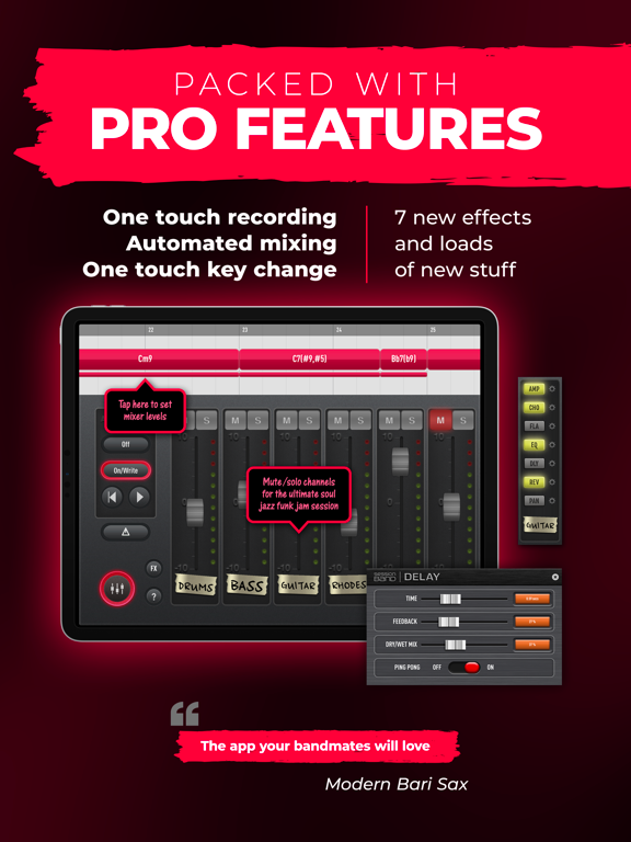 SessionBand Soul Jazz Funk 1 iPad screenshot 5 - Music app