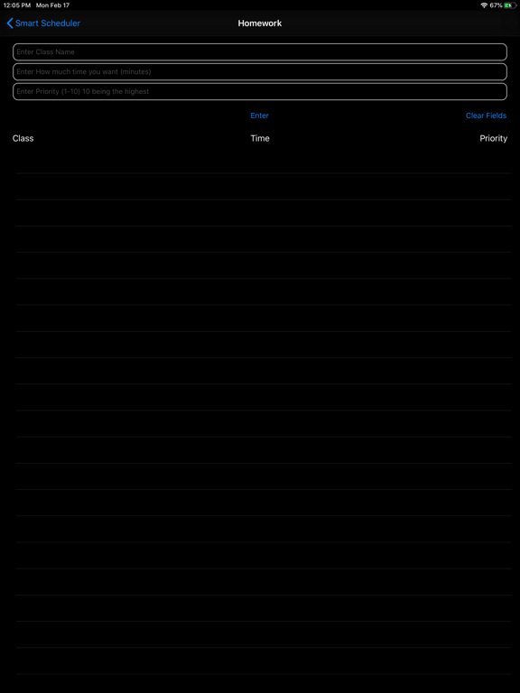 Smart Scheduler - Student iPad screenshot 4 - Productivity app