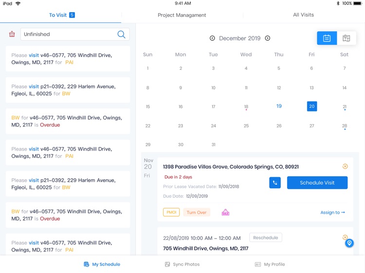 Home Visit Scheduling