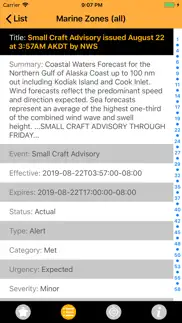 noaa alerts weather pro iphone screenshot 2