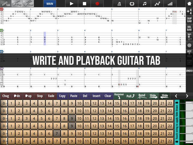 ‎Jam Maestro : créer une tablature de guitare Capture d'écran
