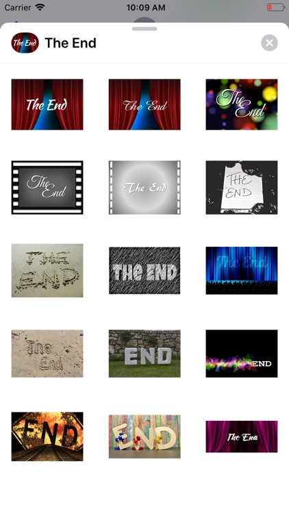 The End Stickers