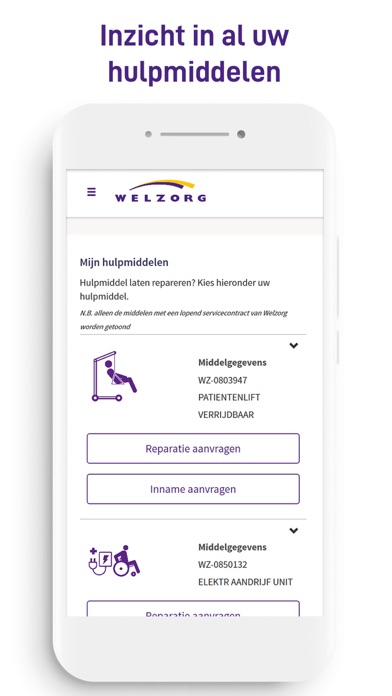 Mijn Welzorg Screenshot