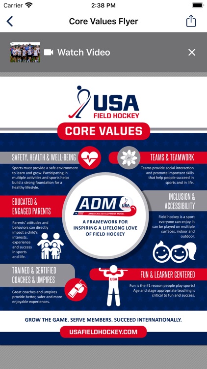 USA Field Hockey In the Circle