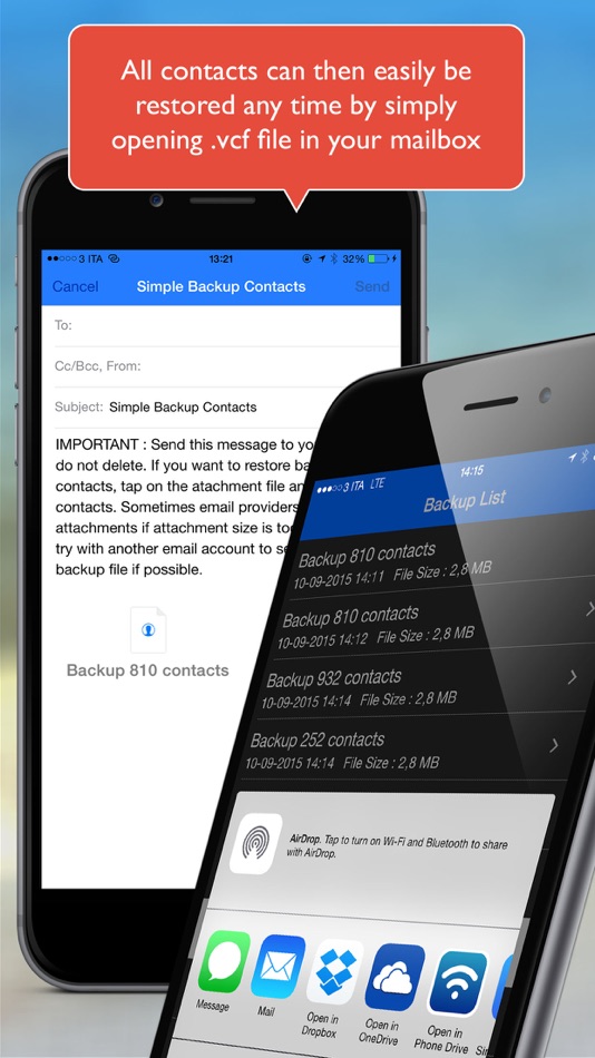 #3. Simple Backup Contacts (iOS) 由: Giacomo Guglielmi