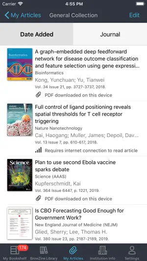BrowZine screenshot 4