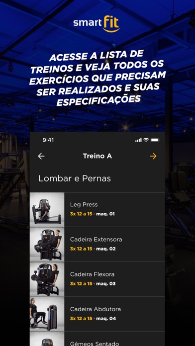 Smart Fit App Screenshot