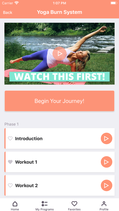 Yoga Burn App Screenshot