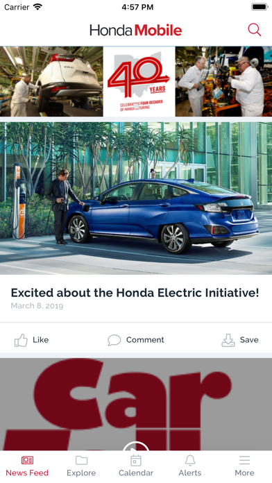 HondaMobile Screenshot