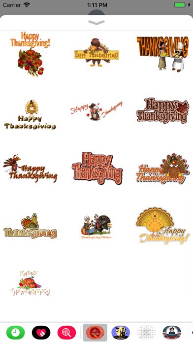 Thanksgiving Day GIF Stickers Screenshot