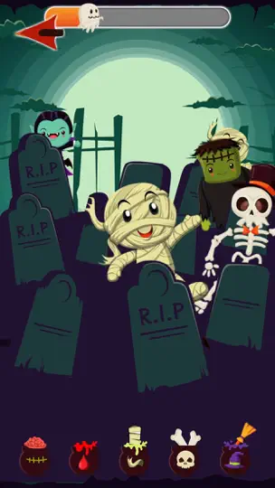 Captura de pantalla de Halloween Juegos Para Niños 3! en iPhone 1